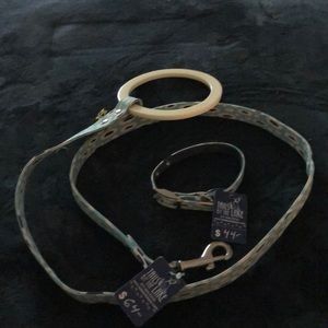 Tails By The Lake Leash Collar Set NWT